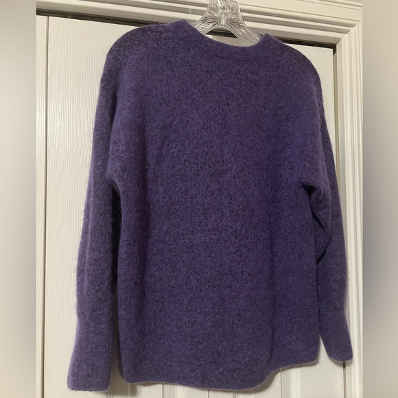 & Other Stories Alpaca Blend Round Neck Purple Sweater, XS - Picture 4 of 16